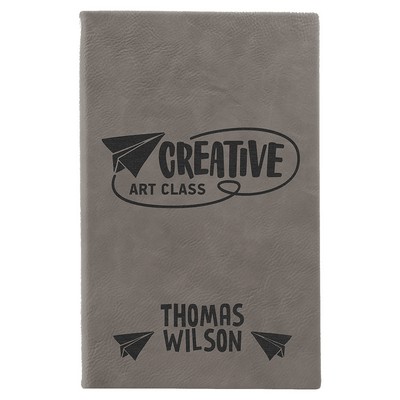 Leatherette Sketch Book with Unlined Notepad