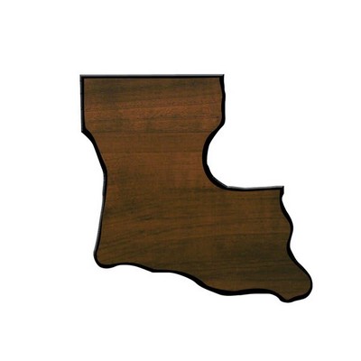 Walnut Finish State Plaque