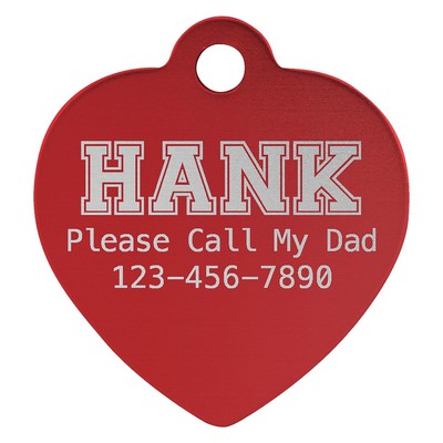 Anodized Aluminum Pet Tag