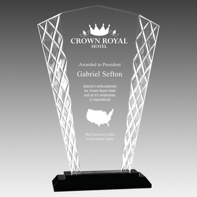 Fan Accent Glass on Base