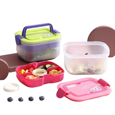 Microwaveable Compartment Bento Box and Salad Box