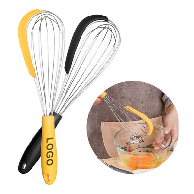 Stainless Steel Whisk and Silicone Stirrer Combo