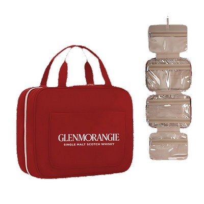 Fold Up Toiletry Bag with Hanging Hook