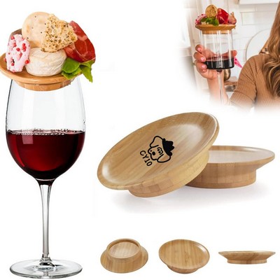 Wooden Wine Glass Topper