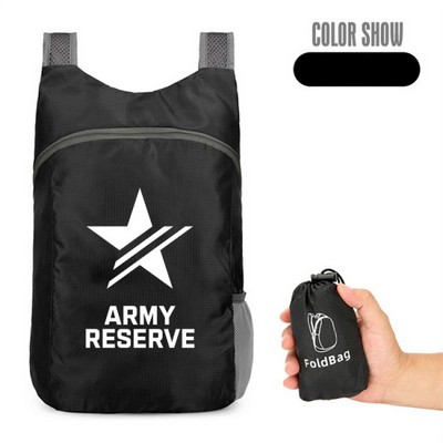 Large Capacity Lightweight Foldable Backpack