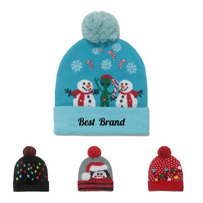 Christmas Hat with Colorful Lights