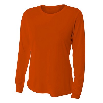 A4 Apparel® Womens Cooling Performance Long Sleeve Crew