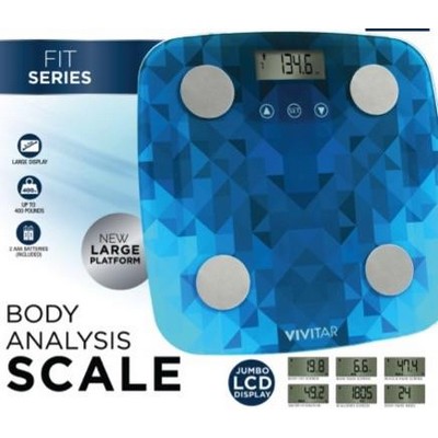 Health, Beauty & Fitness Vivitar Digital Body Analysis Designer Scale - Blue