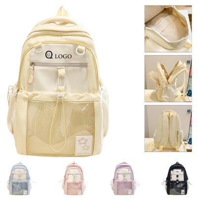 11.4 X 6.7 X 17.3" High School Girl Backpack