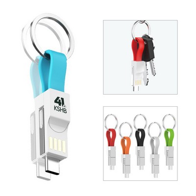 Magnetic Keychain Charging Cable