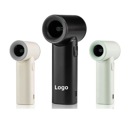 Portable Hand Held Turbo Fan, Mini Rechargeable Fan