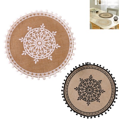 Woven Placemat Shooting Props Decorative Mat Insulation Mat