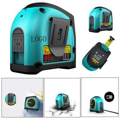 LED Digital Display 2-in-1 Laser Tape Measure