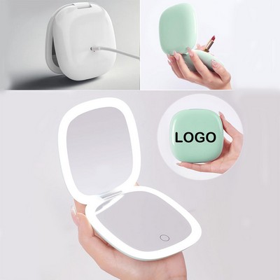 Rechargeable Led Makeup Mirror With 1X/5X Magnifying Double Sided Dimmable