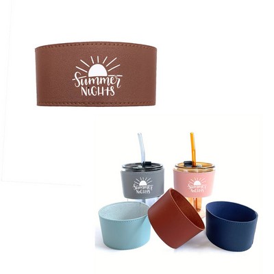 PU Leather Coffee Cup Sleeve