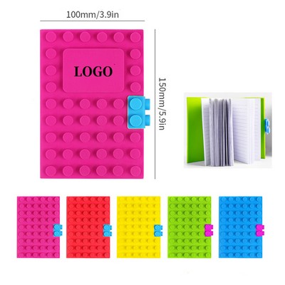 A6 Notebook Decompression Building Block Silicone Journal