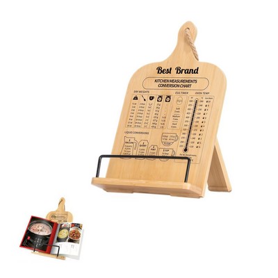 Bamboo Recipe Cookbook Rack Stand