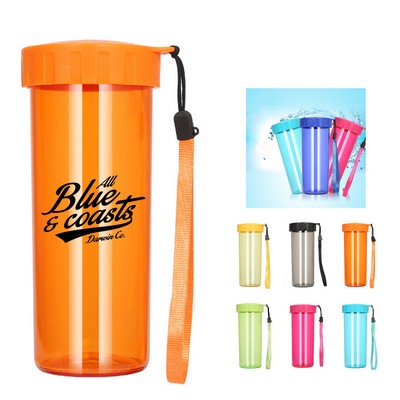 16oz Transparent Sport Water Bottle