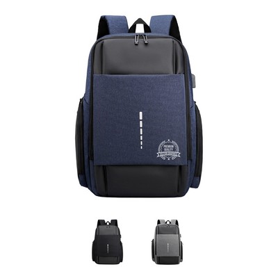 Oxford Commuter Backpack with USB Port