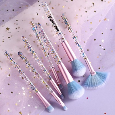 Starry Sequin Crystal Handle Makeup Brush Set