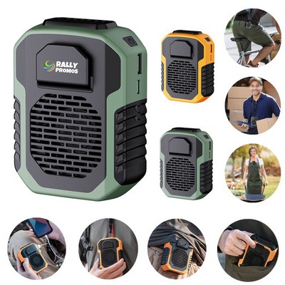 Mini Hanging Waist Clip Fan With Power Bank