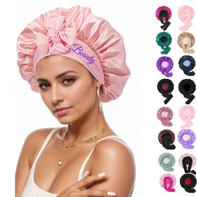 Premium Double Layer Satin Silk Sleep Bonnet