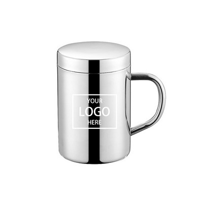 Stainless Steel Coffee Mug w/Lid