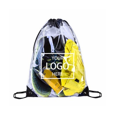 PVC Clear Drawstring Backpack
