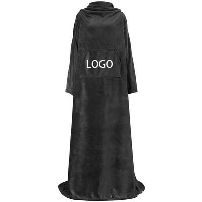 Flannel Blanket with Pocket