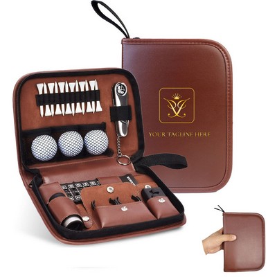 PU Leather Golf Accessory Tool Bag