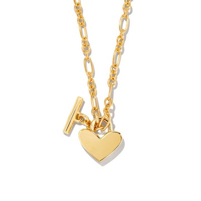 Kendra Scott Heart Padlock Pendant Necklace - Gold