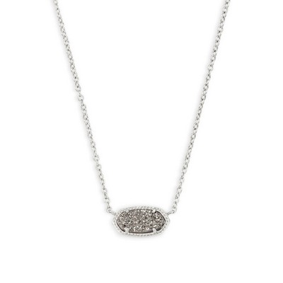 Kendra Scott Elisa Necklace - Platinum Drusy