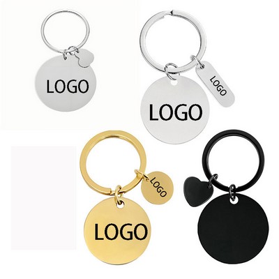 Personalized Laser-Engraved Stainless Steel Mothers Day Keyring