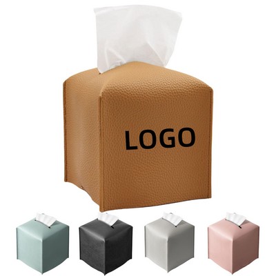 PU Leather Tissue Box