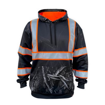 Stealth Nightfall Camo Reflective Safety Hoodie, Type O