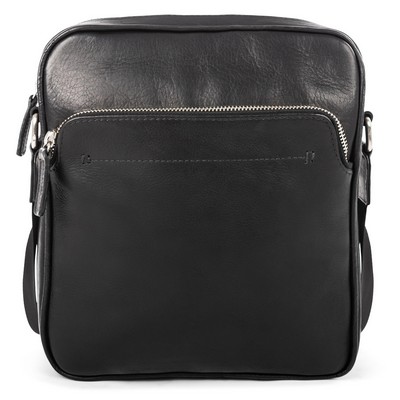 Bugatti Colombian Leather Crossbody Bag - Black