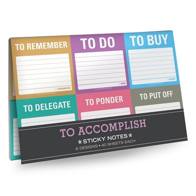 To Accomplish Sticky Notes Set / Packet