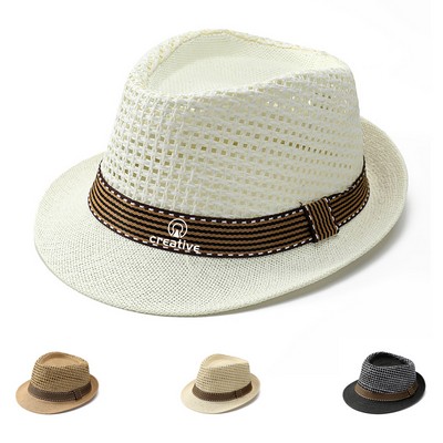 Lightweight Summer Straw Fedora