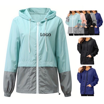 Women's Travel Rain Jacket with Hood