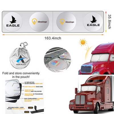 Customize Summer Semi-Truck Sun Shade