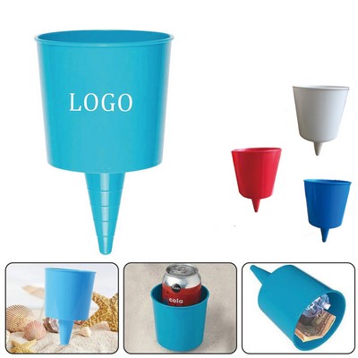 Multi-Functional Beach Cup Holder Outdoor Camping Drink Stand