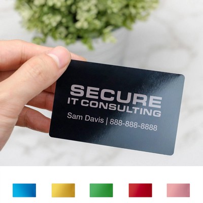 Aluminum Business Cards
