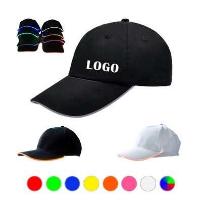LED Illuminated Baseball Cap