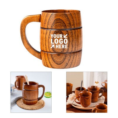 Wild Jujube Wood Mug With Handle