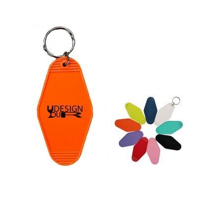 Vintage Plastic Hotel Keychain Motel Key Tag