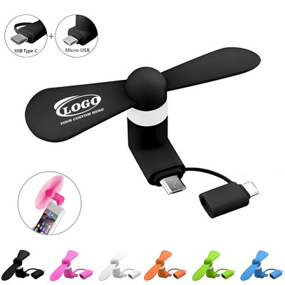 Cell Phone 2" 1 Mini Fan