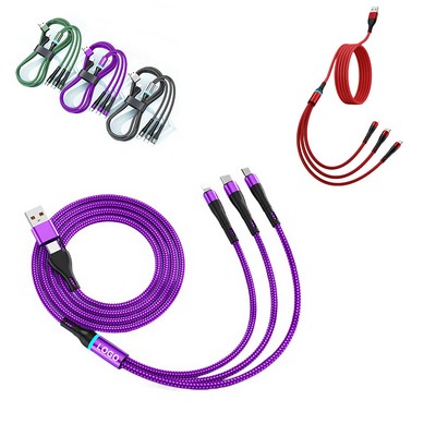 3" 2 Fast Charging Cable with LED Light - By Sea