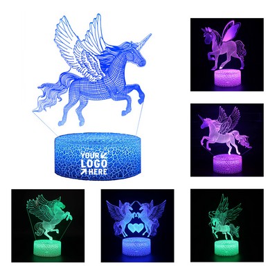 3D Night Light with 16 Changeable Colors