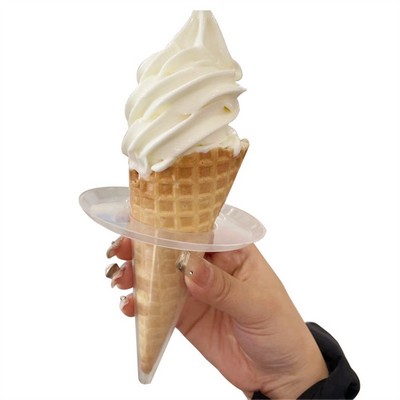 Anti-Leak Ice Cream Cone Holder – Drip-Proof Plastic Treat Stand