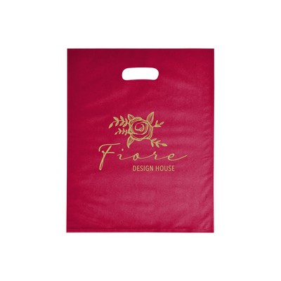 Frosted Red Colored Poly Merchandise Bag/ 2.5 Mil (12"x15")
